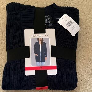 Max & Mia Navy Women's Cardigan Sweater